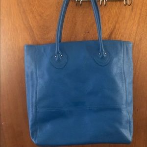 LL bean leather tote